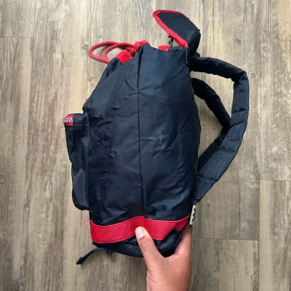 Vintage 90s Tommy Hilfiger Lion Crest Flag Backpack Sack - Picture 6 of 15